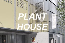 Schriftzug "Plant House" vor Visualisierung von Hauseingang 
